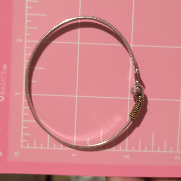 CBC Carribean Bracelet Co 14 K and 925 Hook Croix bangle - Picture 4 of 5